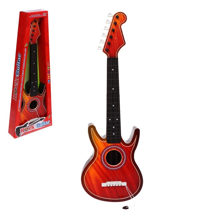 Игрушка музыкальная «Гитара. Рокер», 6 струн, цвета МИКС