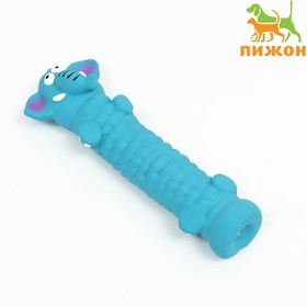 Игрушка пищащая для собак из латекса 'Слон', 22,5 см, голубая Ош