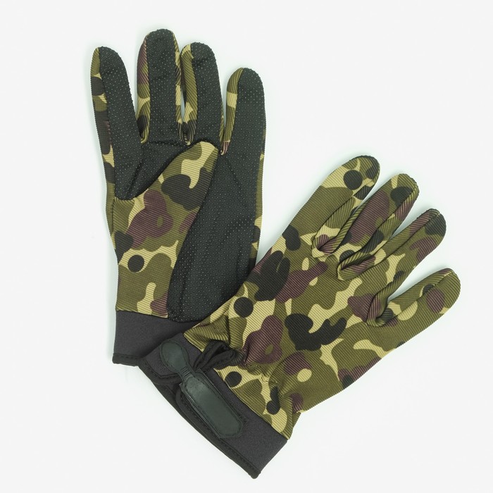 Перчатки тактические Storm tactic, M, ткань, камуфляж перчатки тактические storm tactic l доп защита пальцев микс зелёные