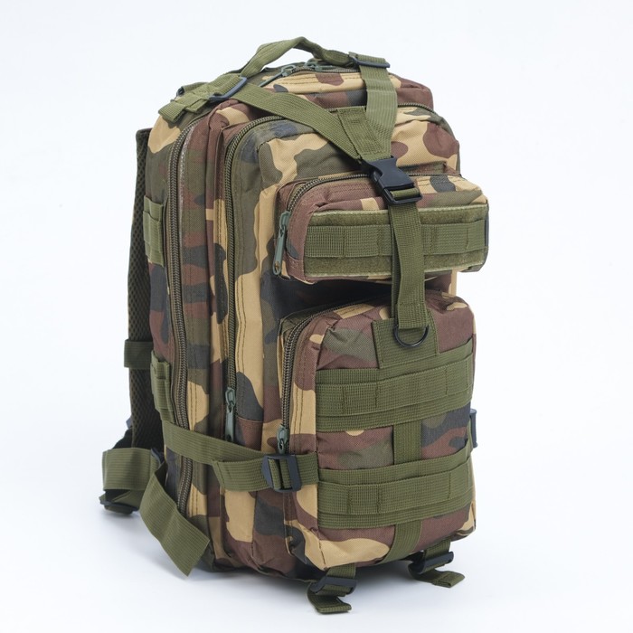 Рюкзак тактический штурмовой 26л, микс huntvp 1000d тактический рюкзак 45l molle рюкзак штурмовой пакет открытый кемпинг туризм рюкзак открытый рюкзак коричневый