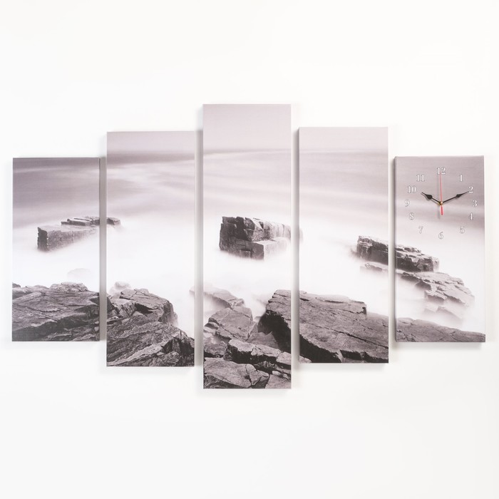 фото Часы настенные модульные, серия: природа, "скалы", 80 х 140 см сюжет