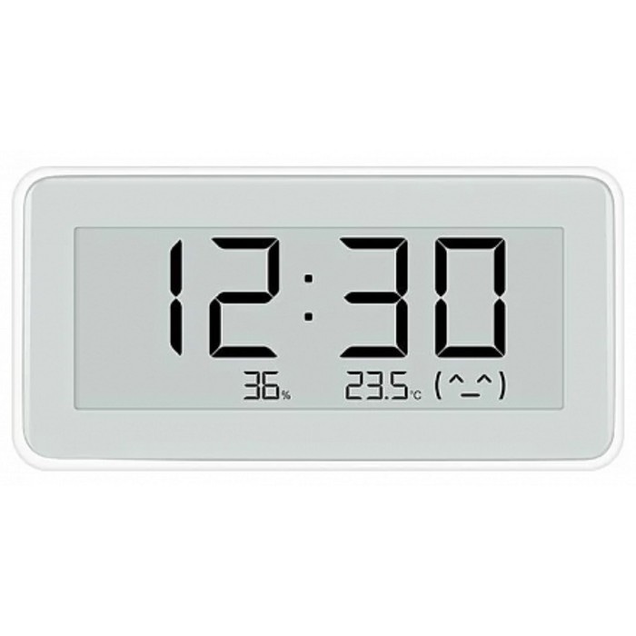 Часы Xiaomi Temperature and Humidity Monitor с датчиком температуры и влажности, 2xCR2032 датчик температуры и влажности xiaomi temperature and humidity monitor clock белый