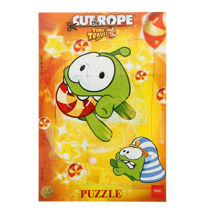 Пазл в рамке Cut the Rope, 12 элементов