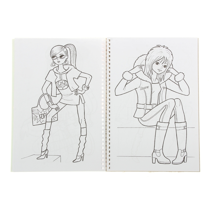 Супер-раскраска А4 на гребне. "Супер модель"