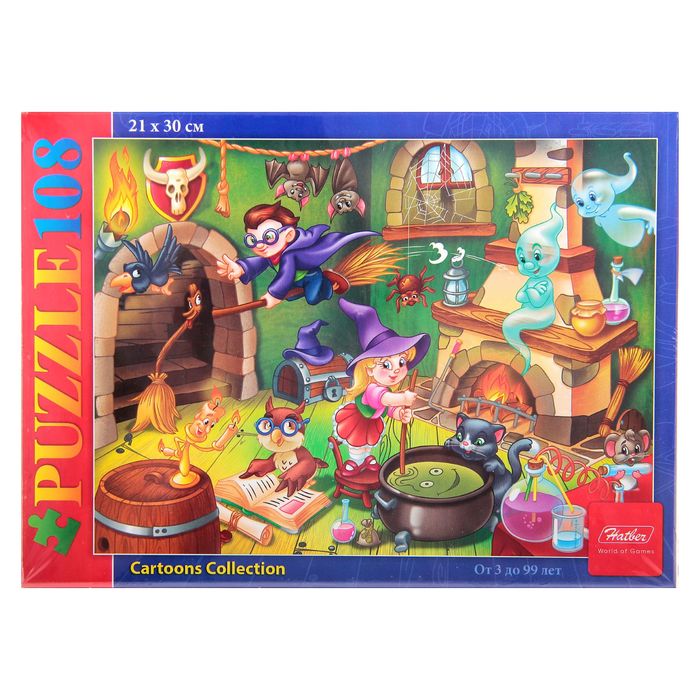 Пазлы "Маленькие волшебники", 108 элементов
