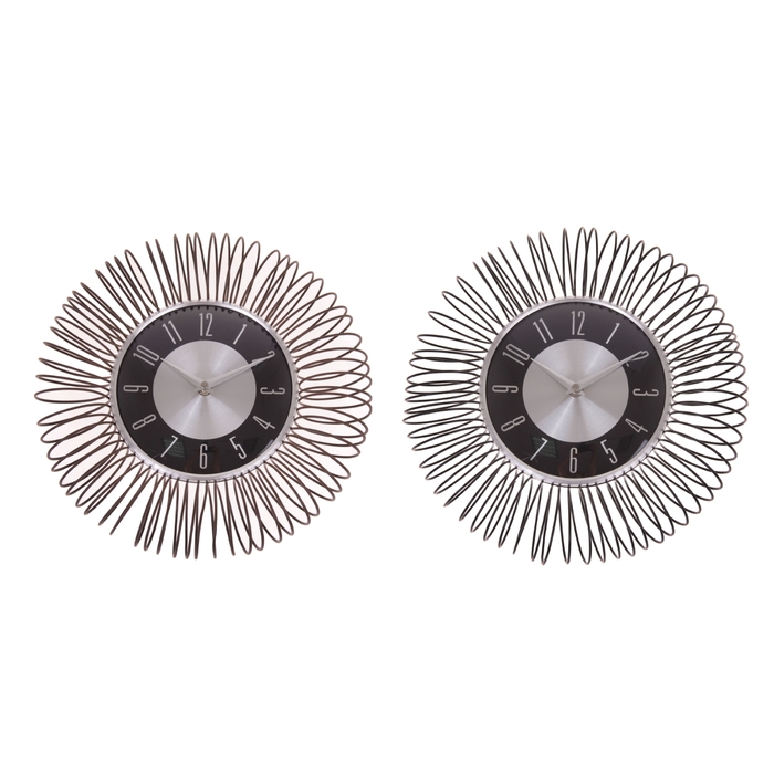 Часы настенные интерьерные "Пружинка", d=31 см, микс