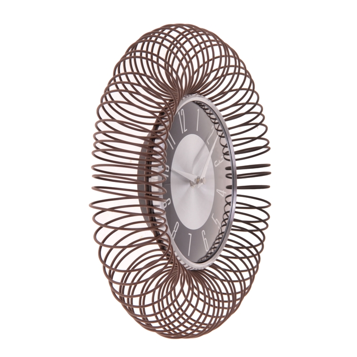 Часы настенные интерьерные "Пружинка", d=31 см, микс