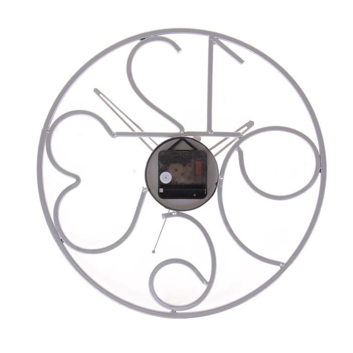 Часы настенные интерьерные "Большие цифры", d=32 см, микс