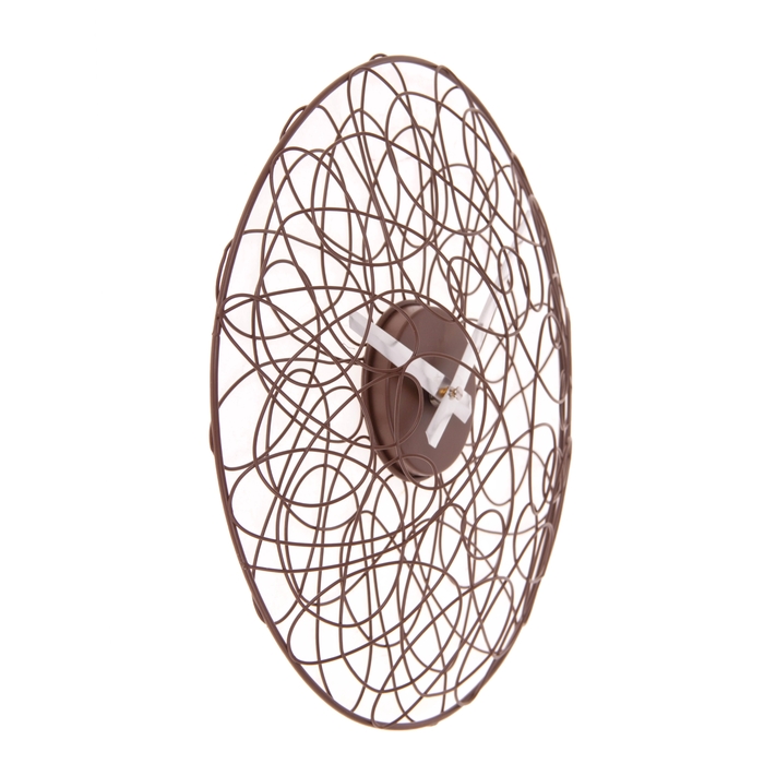Часы настенные интерьерные "Объёмное плетение", d=33 см, микс