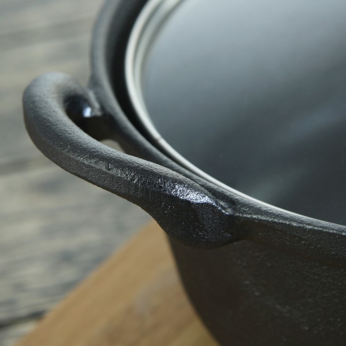 Кастрюля 3 л "Вольга", 25 см, стеклянная крышка