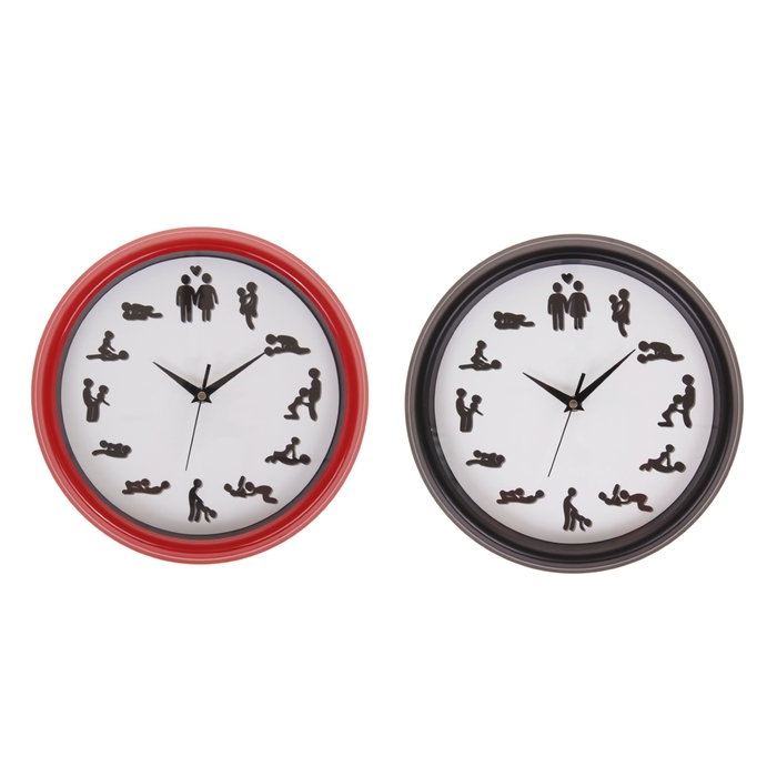 Часы настенные интерьерные "Позы", d=28 см, микс
