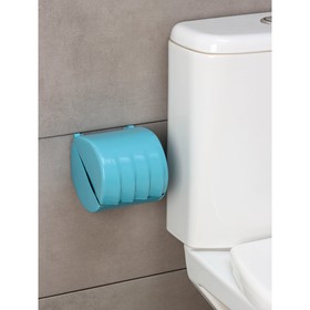 Держатель для туалетной бумаги Regular, 15,5×12,2×13,5 см, цвет голубой Ош