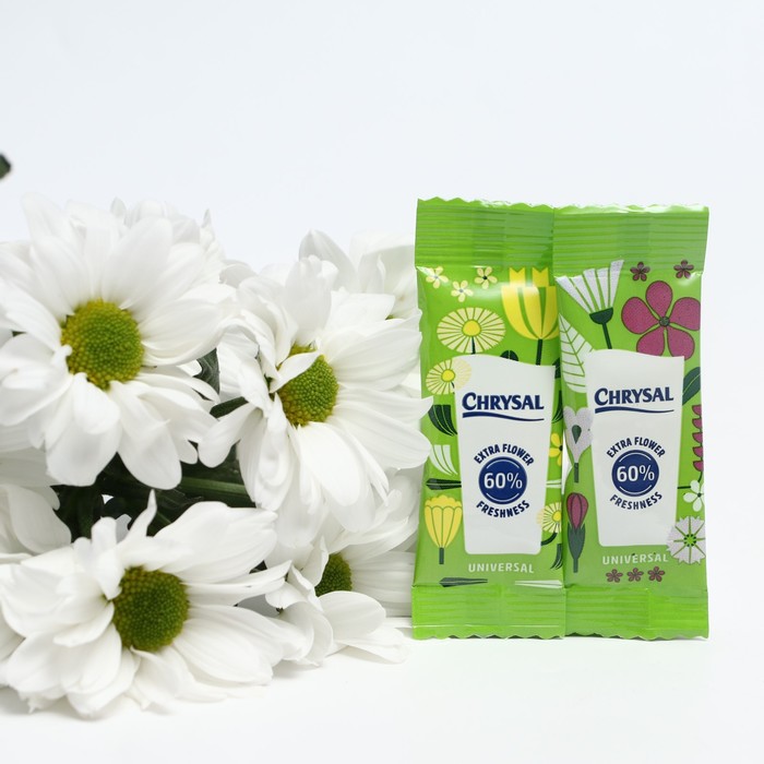 Универсальная подкормка для срезанных цветов Chrysal, био-пакетик, 5 мл, 50 шт