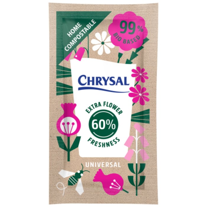 Универсальная подкормка для срезанных цветов Chrysal, бумажный пакетик, 5 г, 10 шт