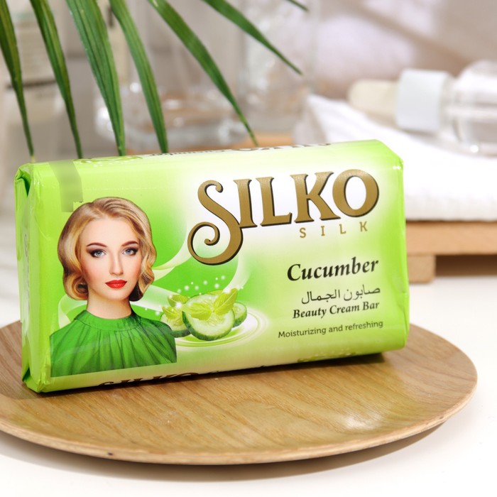 

Туалетное мыло "Silko Silk", Огуречное, 140 г