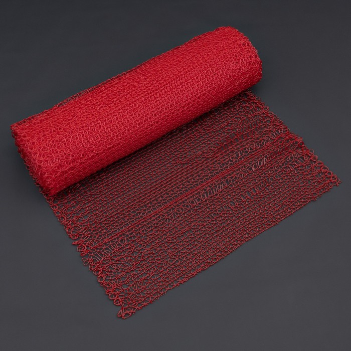 

Декоративный материал из ПВХ нити, 1 × 10 м, красный