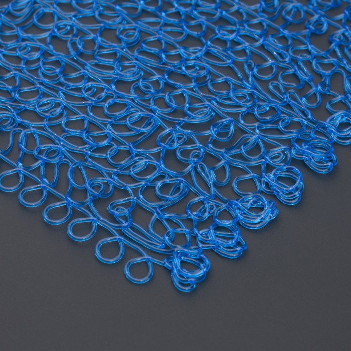 Декоративный материал из ПВХ нити, 1х10 м, синий