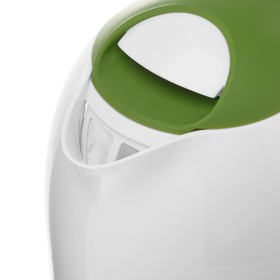 

Чайник электрический ENERGY E-293, пластик, 1.7 л, 2200 Вт, бело-зеленый