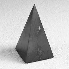 Пирамида из шунгита, 4 см, высокая, полированная Ош