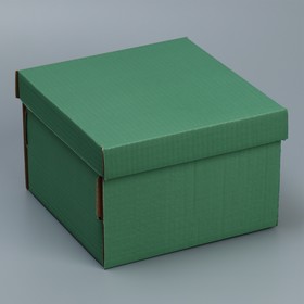 Складная коробка «Оливковая», 22х22х15 см Ош
