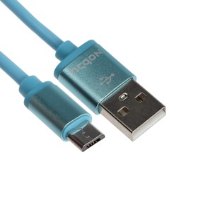 Кабель Nobby Practic DT-005, microUSB - USB, 2 А, 1 м, синий Ош