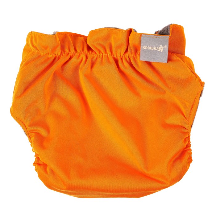 фото Трусики-подгузник, многоразовый, угольно-бамбуковая ткань, цвет оранжевый, от 0-36 мес. крошка я