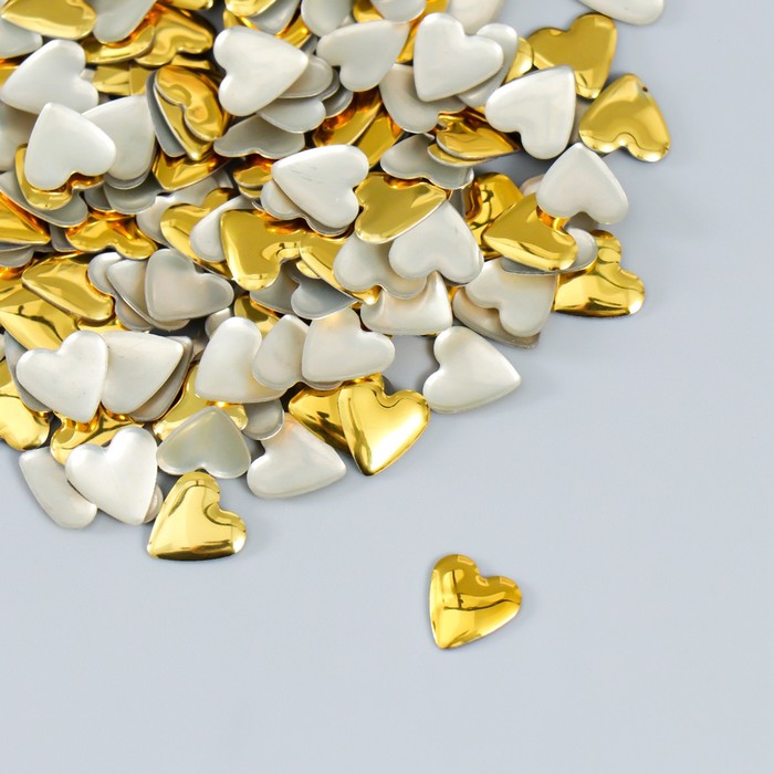 Декор для творчества металл Сердца золото набор 200 шт 0,8х0,8 см арт узор декор для творчества металл тройное сердце золото набор 200 шт 0 8х0 8 см