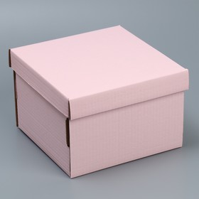 Складная коробка «Розовая», 22х22х15 см Ош