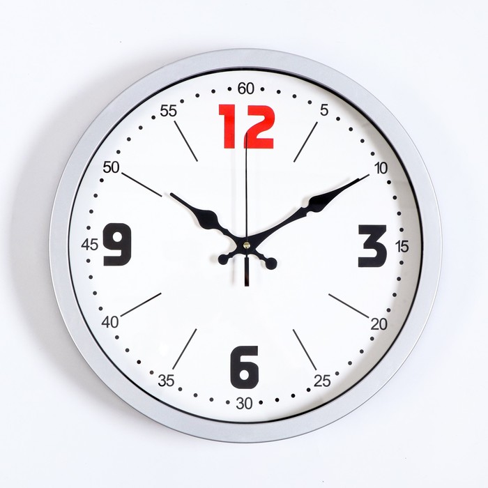 Часы настенные Минута, дискретный ход, 1АА, d-35 см настенные часы механизм плавный ход 1аа d 60 см