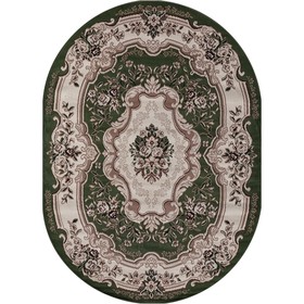 

Ковёр овальный Gavana D017, размер 60x110 см, green