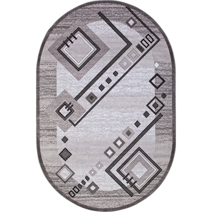 

Ковёр овальный Silver D188, размер 60x110 см, gray