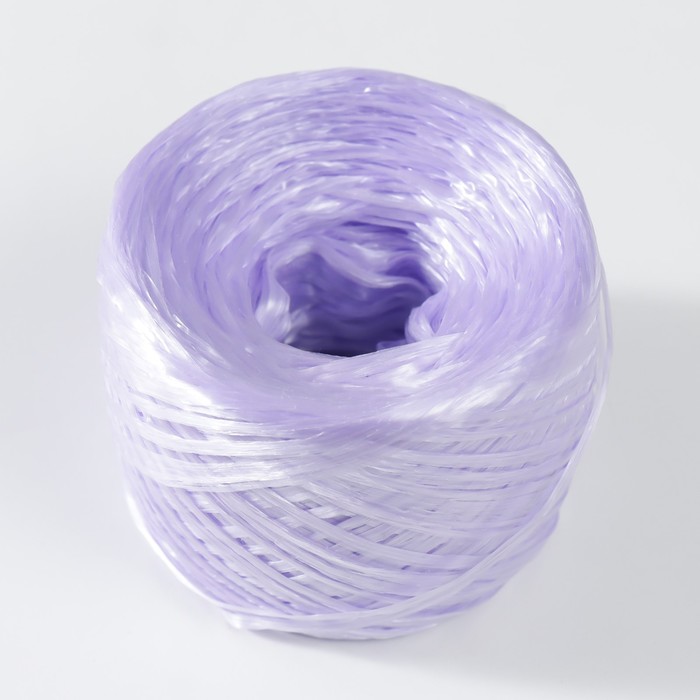 

Пряжа "Для вязания мочалок" 100% полипропилен 400м/100±10 гр в форме клубка (сирень прозрач)