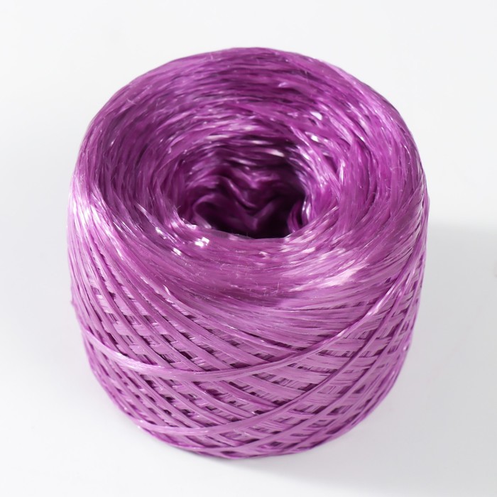 

Пряжа "Для вязания мочалок" 100% полипропилен 400м/100±10 гр в форме клубка (слива)