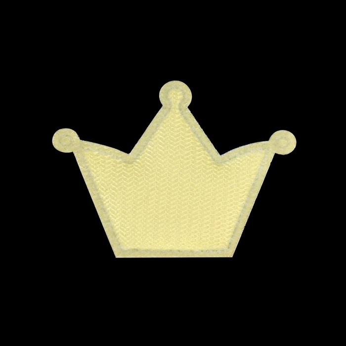 Нашивка «Корона», 3,7 × 3,7 см, 10 шт, цвет золотой