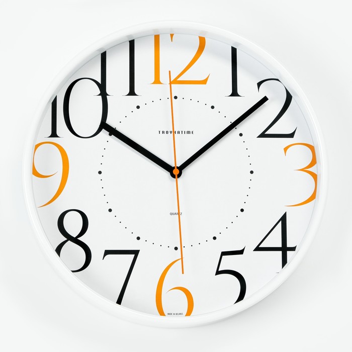 Часы настенные, серия: Интерьер Эдит d=30.5 см, белые