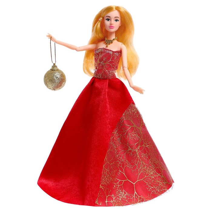 Кукла «Снежная принцесса», в пакете кукла снежная принцесса ксения с аксессуаром чёрно золотое платье