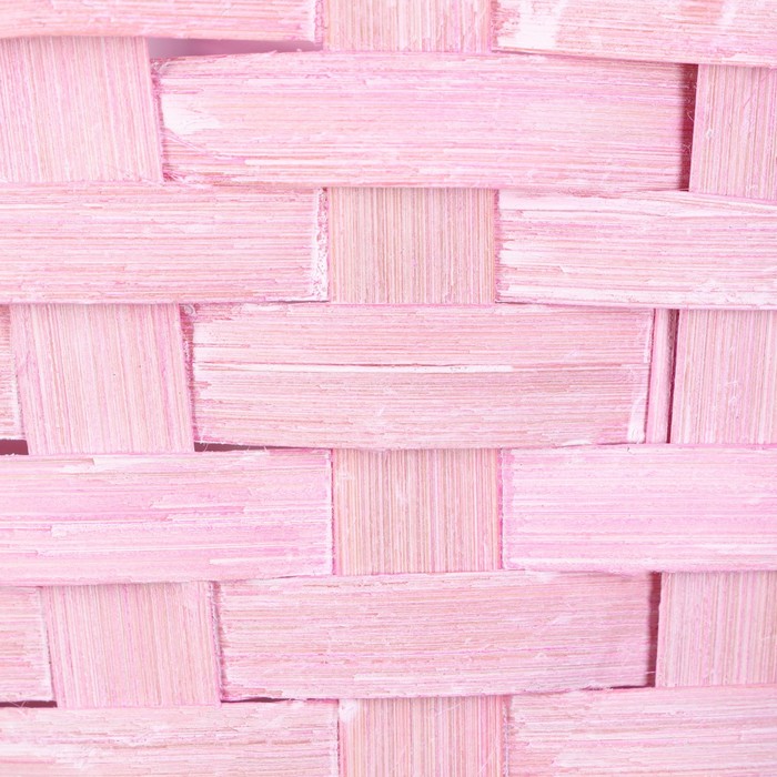 Корзина плетеная, 19х9/32 см, розовый, бамбук