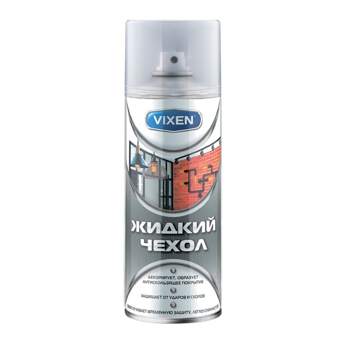 

Жидкий чехол VIXEN VX-90101, прозрачный глянцевый, аэрозоль, 520 мл