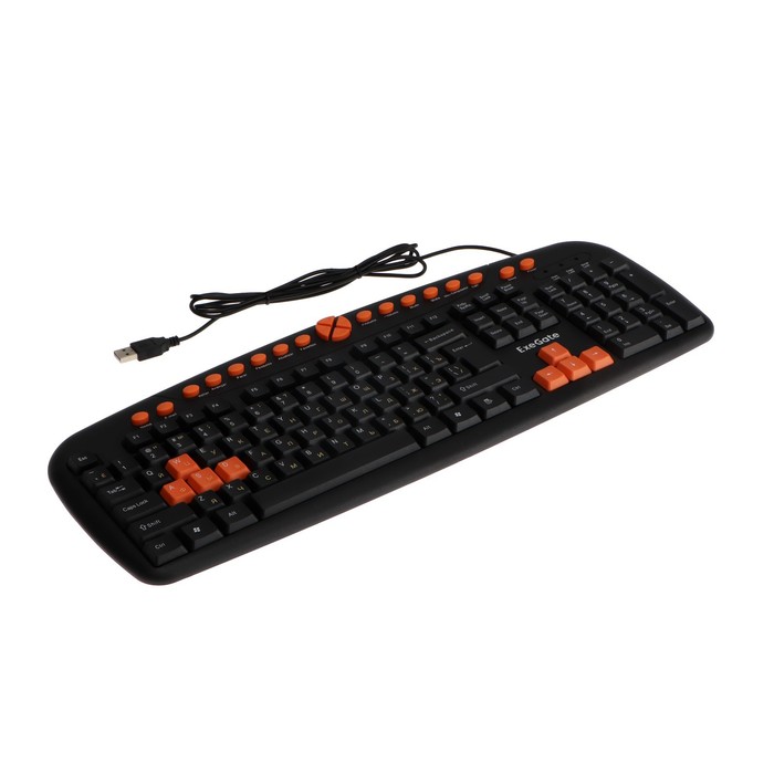 Клавиатура ExeGate Multimedia LY-504M проводная мембранная 123 клавиши USB чёрная 40900₽