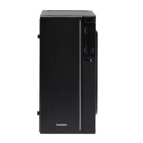 

Корпус ExeGate Minitower mEVO-9301, без БП, mATX, 2хUSB 2.0, 1хUSB 3.0, подсветка, чёрный