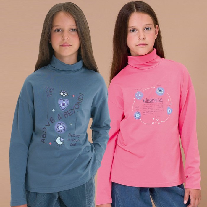 

Джемпер для девочек, рост 128 см, цвет темно-серый