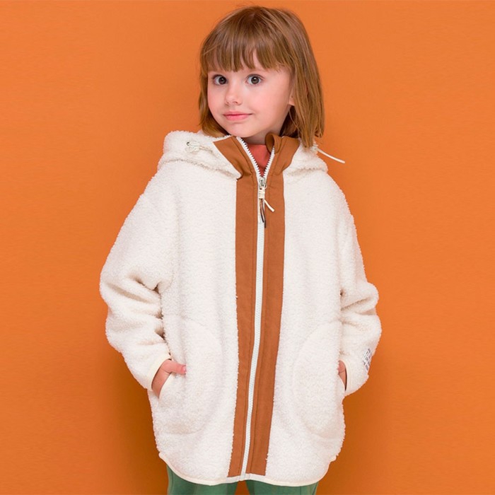 Куртка для девочек, рост 92 см, цвет молочный