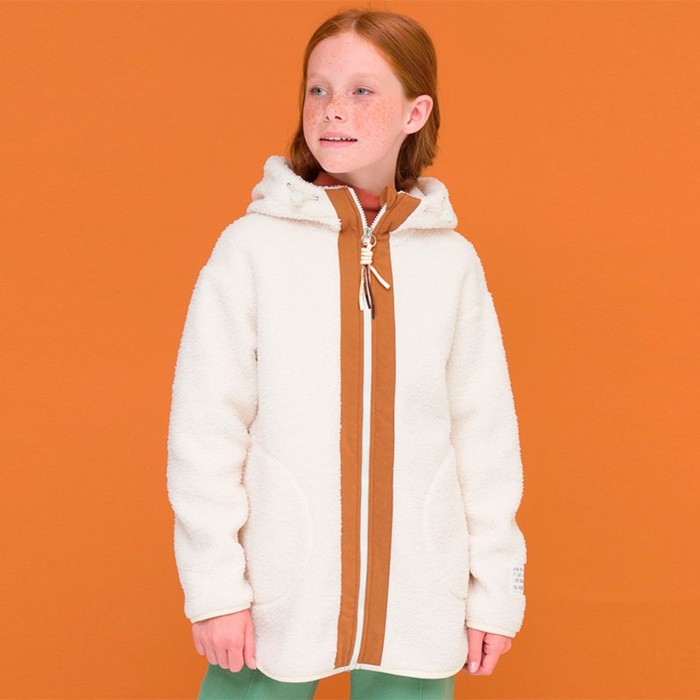 Куртка для девочек, рост 116 см, цвет молочный