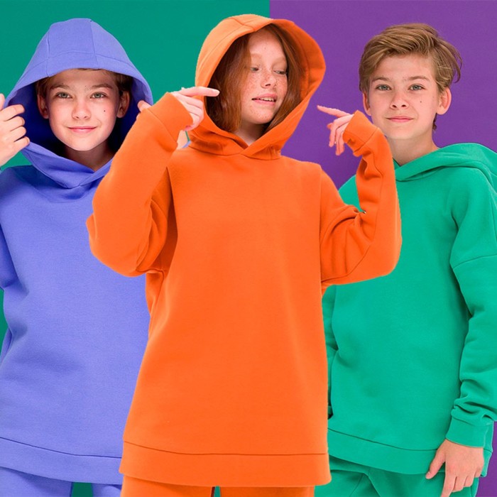 

Толстовка детская, рост 134 см, цвет зеленый