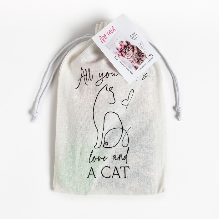 Набор подарочный Этель Flower cat: полотенце 40х73 см, лопатка