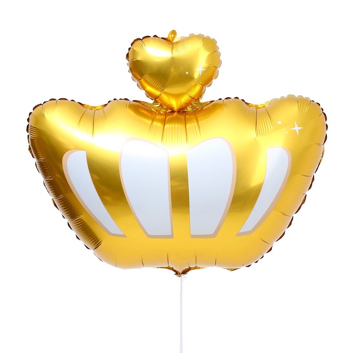 Шар фольгированный 26 «Корона золотая» шар фольгированный 40 корона