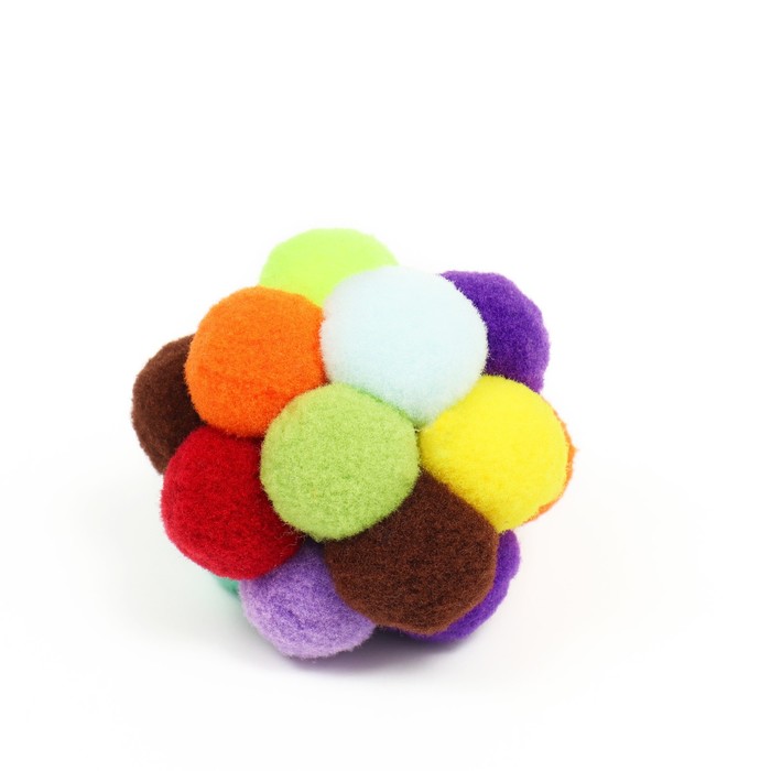 фото Мяч плюшевый "пузырь", 5 см, микс цветов пижон