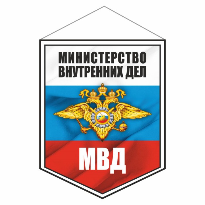 Вымпел МВД, 100 х 140 мм