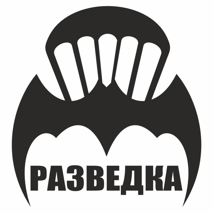 

Наклейка "Эмблема Разведка", плоттер, 100 х 100 мм, черная