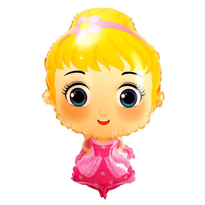 Шар фольгированный 30 «Девочка в розовом платье» шар фольгированный 30 младенец девочка